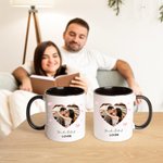 Tazza da caffè in ceramica a forma di cuore personalizzata con nome e relazione Regalo di compleanno e festa della mamma per amici e famiglia