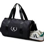Gepersonaliseerde Waterproof Travel Duffel Bag met Naam Initiaal Verjaardag Verjaardagscadeau voor Travel Lovers