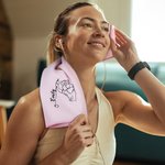 Personalized 100%Cotton Multi-colour Embroidered Name Waffle Weave Golf Towel with Hanging Clip Birthday Gift for Women