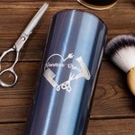 Personalized Hairdresser 20oz Skinny Tumbler with Straw Portable Metallic Coffee Cup Birthday Gift for Stylists Hairdressing Lovers