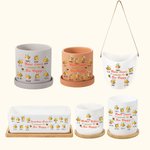 Henkilökohtainen kimalaiset Bee Happy kukkaruukku 2-15 nimet kiitospäivä syntymäpäivälahja äitienpäivä perheelle äiti isoäiti