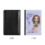 Henkilökohtainen PU Nahka yksivärinen Kartta Design Seikkailu alkakoon Passin kansi Pariskunta Lahja pariskunnalle