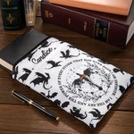 Personalisierte I AM INFINITE Drachen Wasserdichte Buchhülle mit Reißverschluss und Namen Große Kapazität Geburtstag Geschenk für Buchliebhaber