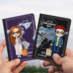 Henkilökohtainen Let The Adventure Begin Map Design Passport Cover Väri Vuosipäivä Syntymäpäivälahja Loverille