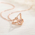 Collana personalizzata con proiezione di foto di ali d'angelo Regalo di compleanno anniversario per lei