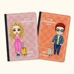 Personalised Let The Adventure Begin Passport Cover Gift for Couple