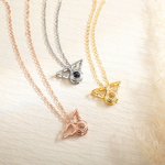 Collana personalizzata con proiezione di foto di ali d'angelo Regalo di compleanno anniversario per lei
