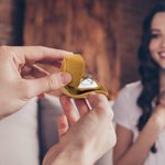 Personalized Cowboy Hat Velvet Ring Box with Initials Proposal Engagement Wedding Gift for Her