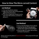 Collana personalizzata con proiezione di foto di ali d'angelo Regalo di compleanno anniversario per lei