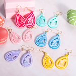 Boucles d'Oreilles Personnalisées avec lnitiale Style Lapin Rose Accessoire Acrylique Cadeau Anniversaire Fête pour Fille Femme