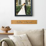 Personalized Wooden Love Sign Couple Names Plate Rustic Home Decoration Wedding Anniversary Valentine's Day for Couple