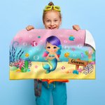 Personalized Marine Mermaid Super Absorbent Towel with Name Beach Accessory Summer Party Gift for Girl