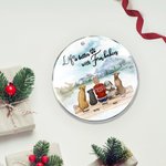 Gepersonaliseerd Leven is Beter met Bont Baby Ronde Acryl Opknoping Ornament Kerst Verjaardag Gift voor hondenliefhebber