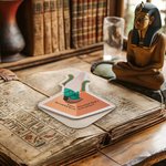 Segnalibro in pelle personalizzato con nome e testo delle antiche divinità egizie Set di 2 regali di compleanno e laurea per gli amanti dei libri