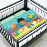 Personalised Colorful Ocean Diving Soft Absorbent Towel with Name Travel Daily Accessory Birthday Gift for Kid