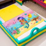 Personalized Marine Mermaid Super Absorbent Towel with Name Beach Accessory Summer Party Gift for Girl