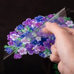 Personalised I'll Remember for You Forget Me Not Purple Flower Elephant Umbrella Car Decal Encouragement Gift for Alzheimer's Family