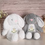 Personalisierte Gott segnen Plüschhase Plüschtier mit Namen Geburtstag Taufe Geschenk für Babys