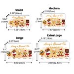 Personalised Food Grade Metal Cute Characters Biscuit Tin with Name and Text Gift for Family or Friend