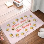 Personalized Nana's Reasons to Bee Happy Doormat with 2-15 Names Mother's Day Birthday Gift for Grandma Family