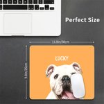 Personalized 1-3 Pet Photos Non-slip Mouse Pad with Names Computer Gadget Office Accessory Gift for Pet Lover