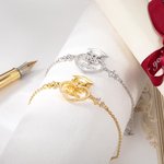 Personalized Graduation Cap Heart Zircon Bracelet with Name for Class of 2024 Graduation Gift for Her