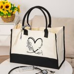 Borsa Tote con stetoscopio a cuore personalizzata con nome e fiore Regalo di compleanno di laurea per studente di medicina infermiere