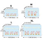 Boîte à Biscuits en Métal Personnalisée avec Nom et Motif du Lapin Cadeau Anniversaire Pâques pour Famille Enfant