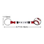 Llavero personalizado hecho a mano de baloncesto voleibol con nombre Cumpleaños Vuelta al cole Regalo para amante del deporte Entrenador Equipo