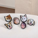 Personalisierter Haustier Porträt Foto Schuh-Charm Anhänger für Clogs Schuhe Zubehör Erinnerung Geburtstag Geschenk für Tierliebhaber