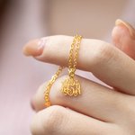 Gepersonaliseerde monogram ketting met 1-3 initialen Kleine letter sieraden verjaardag Moederdag Valentijnsdag cadeau voor haar