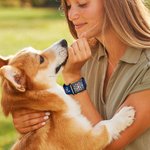 Personalisierte gravierte Pfote Hund Rasse Silikon Uhrenarmband für Apple mit Namen Geburtstag Jahrestag Geschenk für Tierliebhaber