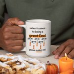 Henkilökohtainen Great Dad You've Nailed It Keraaminen muki 1-8 Hammer Footprint Isänpäivä lahja isä isoisä isoisä