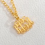 Gepersonaliseerde monogram ketting met 1-3 initialen Kleine letter sieraden verjaardag Moederdag Valentijnsdag cadeau voor haar