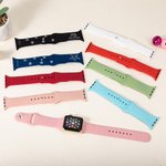 Personalisierte gravierte Pfote Hund Rasse Silikon Uhrenarmband für Apple mit Namen Geburtstag Jahrestag Geschenk für Tierliebhaber