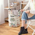 Personlig sömnadstema vattentät tvättförvaringskorg med handtag födelsedag husvärmningsgåva för stickning sömnad älskare