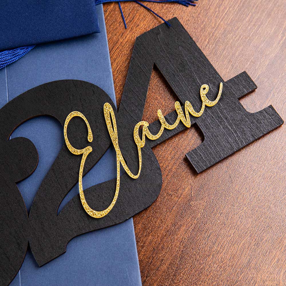 Personalized Class of 2024 Wood Name Sign Graduation Party Decor Photo ...