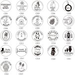 Personalisierte Keramik Ton Messing Töpferei Stempel mit Muster Initiale Datum Geschenk für Handwerk Liebhaber