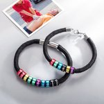 Alerta Médica de Emergencia Personalizada pulsera de identificación con texto grabado y 1-10 Anillos de Supervivencia de Emergencia Regalo para Hombres Mujeres