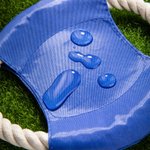 Personalizzato Cane carino con stampa a zampa Modello impermeabile per cani Disco volante per cani all'aperto con nome Regalo di compleanno per l'aman