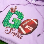 Personalizzato Go Football Team Unisex T-shirt Felpa con cappuccio con nome e numero Regalo di compleanno per gli amanti del calcio