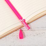 Personalized Multi-Color 3D Printed Retro Dolly Font Name Pen 0.5mm Set of 2 Back to School Gift for Student Classmate Teacher