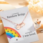 Médaille Gravée pour Femme Collier Personnalisé avec Initiale Motif de l'Animal de Compagnie Bijou Commémoratif pour Amoureux d'Animal de Compagnie