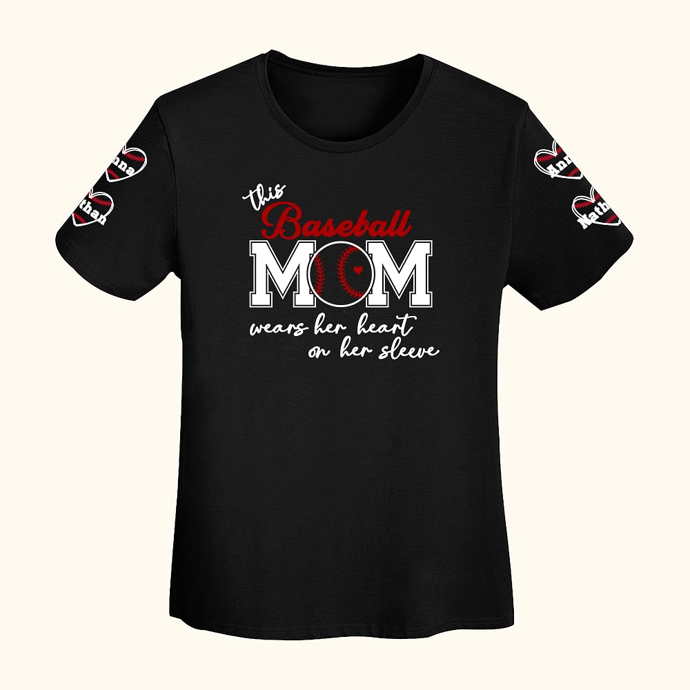 T-shirt Sweatshirt à Capuche Personnalisé avec Nom de l'Enfant Cadeau de Fête des Mères pour Maman