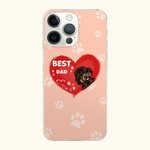 Personligt mobilskal med namn för bästa hund, katt, mamma och pappa Födelsedagspresent för djurälskare