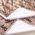 Manta conmemorativa personalizada con foto y nombre 