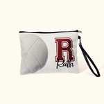 Sac à Cosmétiques Personnalisé avec Nom Volley-ball Trousse avec Bracelet Cadeau d'Anniversaire pour Amoureux de Volley-ball Entraîneur de l'Équipe