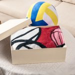 Gepersonaliseerde Volleybal Zachte Deken met Tekst Verjaardag Sport Spel Cadeau voor Volleyballiefhebber