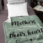 Henkilökohtainen Äidit pitävät lastensa kädet Fleece peitto Äitienpäivä Syntymäpäivä lahja äidille isoäitiille