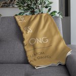 Personalized Mother Acronym Fleece Name Blanket Mother's Day Birthday Gift for Mom Grandma